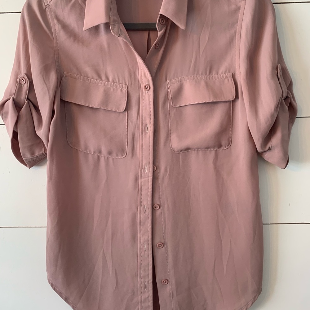 Lulus blouse- blush pink- size small